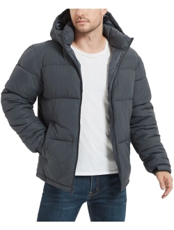 HAWKE & CO. Men's Quilted Zip Front Hooded Puffer Jacket