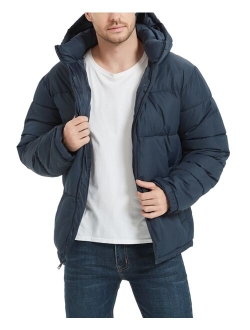 HAWKE & CO. Men's Quilted Zip Front Hooded Puffer Jacket