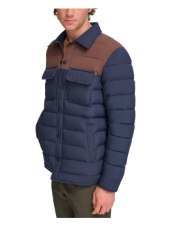 Men's Colorblocked Padded Shacket