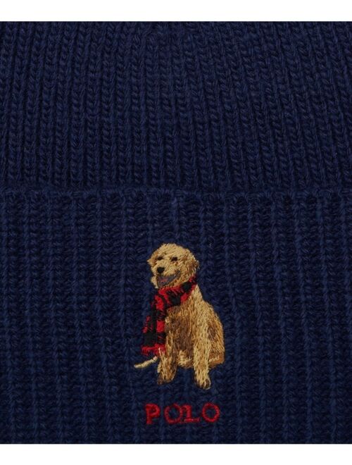 POLO RALPH LAUREN Men's Embroidered Golden Retriever Beanie