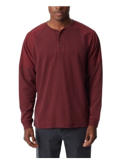 Men's Thermal Raglan Sleeve Henley