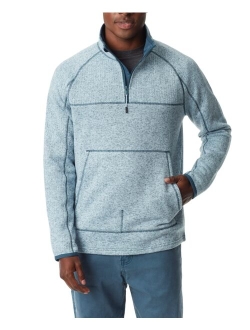 Men's Quarter-Zip Long Sleeve Pullover Sweater