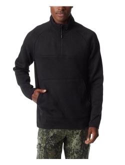 Men's Quarter-Zip Long Sleeve Pullover Sweater