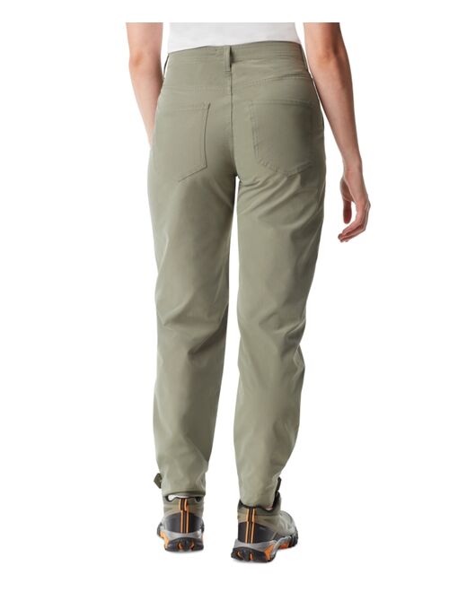 BASS OUTDOOR Women's High-Rise Tapered Snap Pants