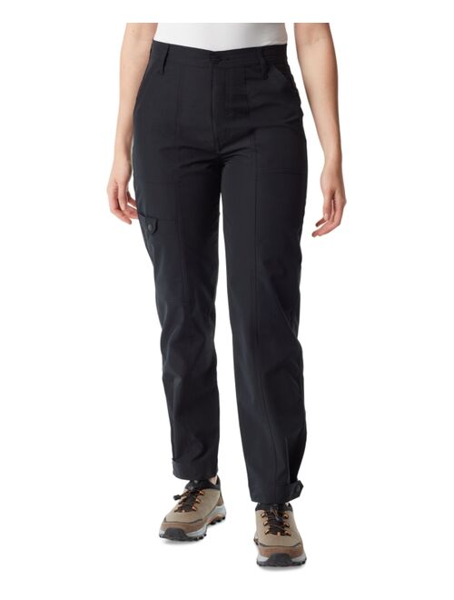 BASS OUTDOOR Women's High-Rise Tapered Snap Pants