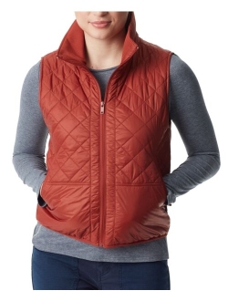 Women's Quilted Zip-Front Sleeveless Vest