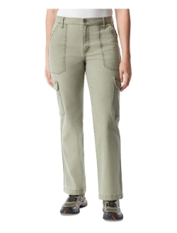 Women's High-Rise Canvas Cargo Pants