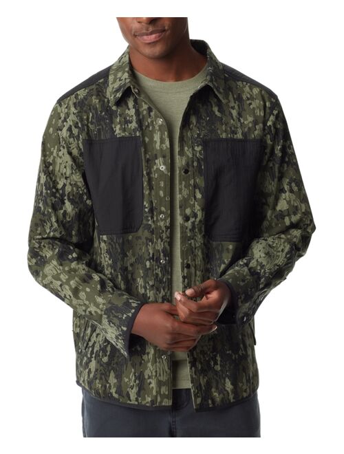 BASS OUTDOOR Men's Worker Standard-Fit Stretch Camouflage Shirt Jacket