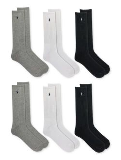 Men's 6-Pk. Performance Sport Crew Socks