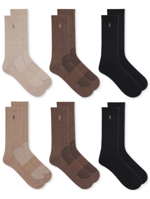 POLO RALPH LAUREN Men's 6-Pk. Performance Sport Crew Socks