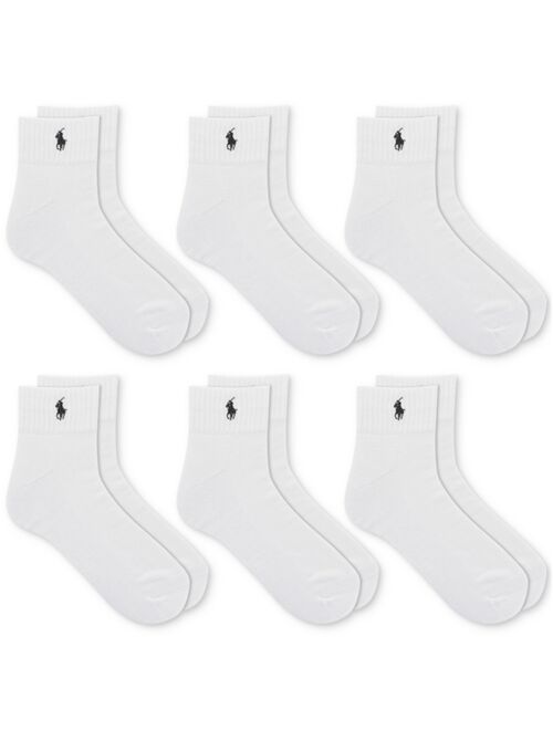 POLO RALPH LAUREN Men's 6-Pk. Performance Sport Quarter Socks