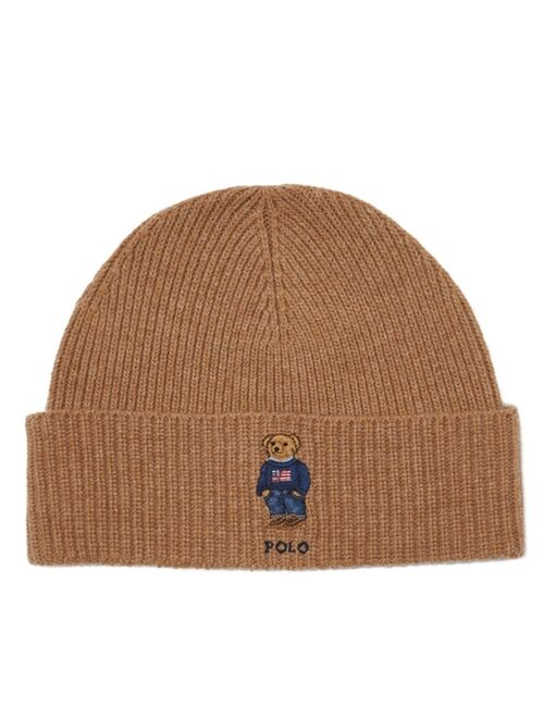 POLO RALPH LAUREN Men's Solid Flag Bear Beanie