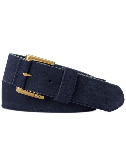 POLO RALPH LAUREN Men's Roller-Buckle Suede Belt