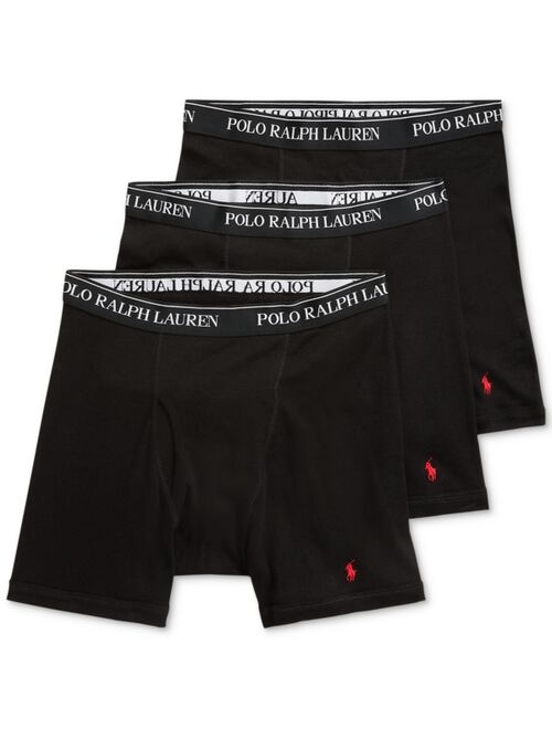 POLO RALPH LAUREN Men's 3-Pack Big & Tall Cotton Boxer Briefs