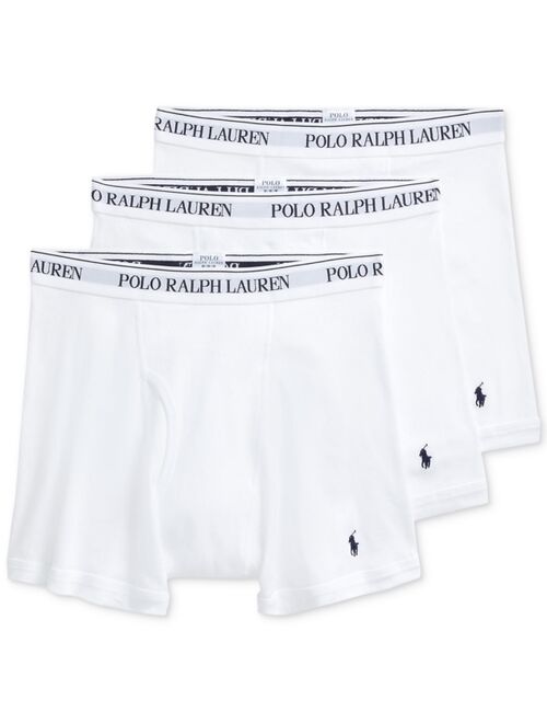 POLO RALPH LAUREN Men's 3-Pack Big & Tall Cotton Boxer Briefs