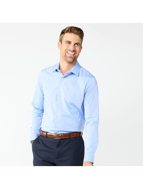 Men's Apt. 9 Premier Flex Solid Regular-Fit Wrinkle Resistant Dress Shirt