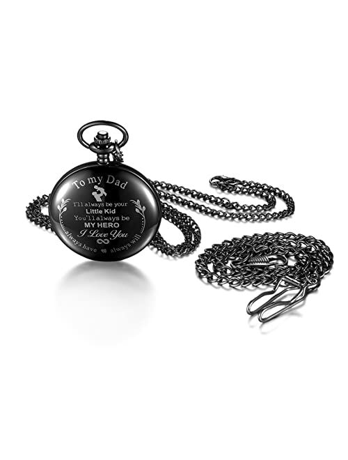 JewelryWe Vintage Pocket Watch Cool Gear Steampunk Retro Pendant Necklace Watch for Men Women for Valentines Day