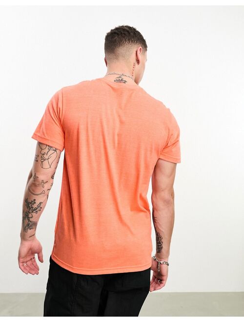 The North Face chest logo t-shirt in orange