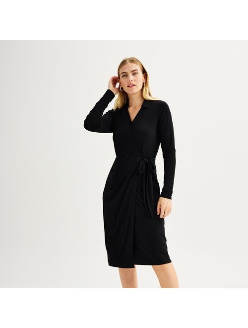 Women's Nine West Midi Wrap Dress