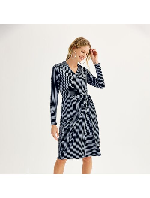 Women's Nine West Midi Wrap Dress