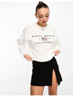 California sweatshirt in ecru