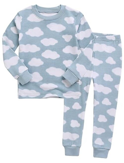 VAENAIT BABY 6M-12Y Kids Unisex Girls & Boys Soft Comfy Modal Tencel Shirring Sleepwear Pajamas 2pcs/4pcs Set