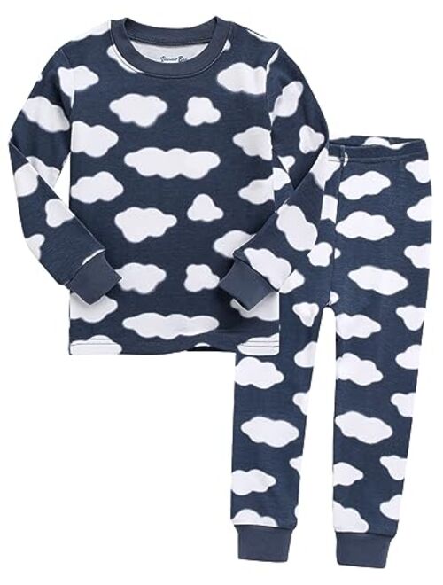 VAENAIT BABY 6M-12Y Kids Unisex Girls & Boys Soft Comfy Modal Tencel Shirring Sleepwear Pajamas 2pcs/4pcs Set