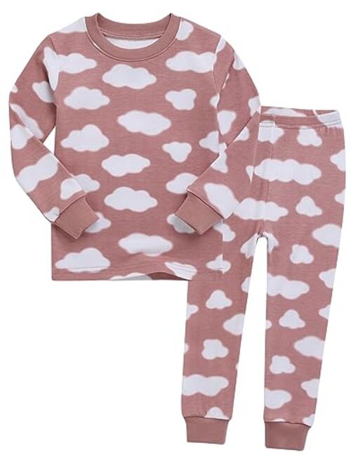 VAENAIT BABY 6M-12Y Kids Unisex Girls & Boys Soft Comfy Modal Tencel Shirring Sleepwear Pajamas 2pcs/4pcs Set