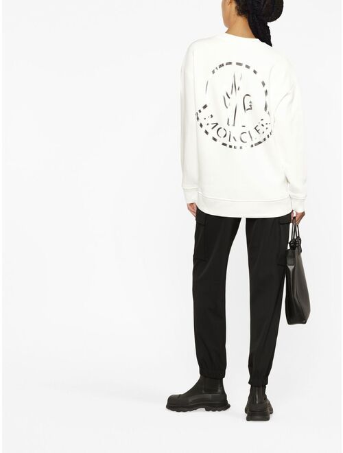 Moncler logo-print long-sleeve sweatshirt