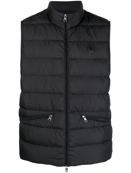 Moncler logo-appliqu padded gilet