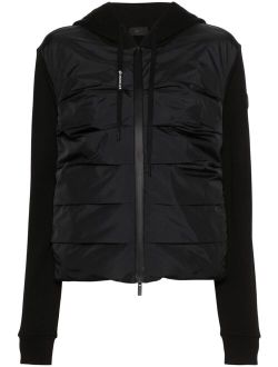 quilted-panel ribbed jacket