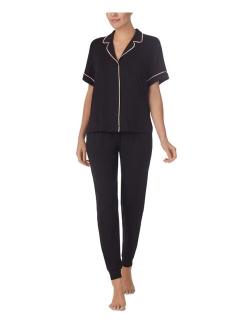 SANCTUARY Women's 2-Pc. Notched-Collar Jogger Pajamas Set