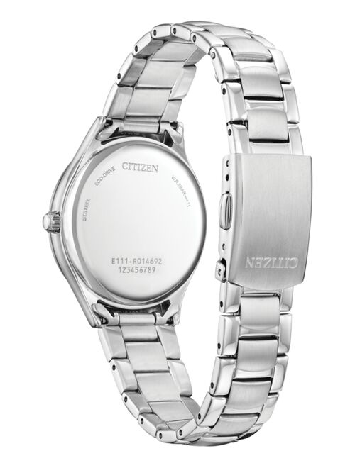 CITIZEN Women's Eco Drive Classic Stainless Steel Bracelet Watch 34mm