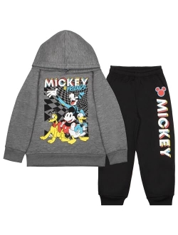 Mickey Mouse Boys Pullover Hoodie & Pants, 2-Piece Outfit Set for Kids and Toddlers