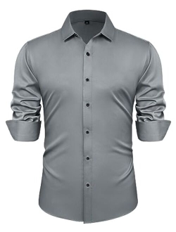 Men's Business Casual Long Sleeves Dress Shirts