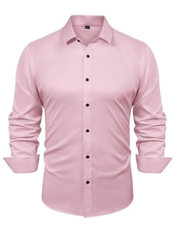 Men's Business Casual Long Sleeves Dress Shirts