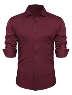 Men's Business Casual Long Sleeves Dress Shirts