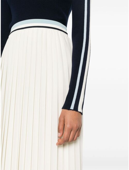 Moncler plisse pleated midi skirt