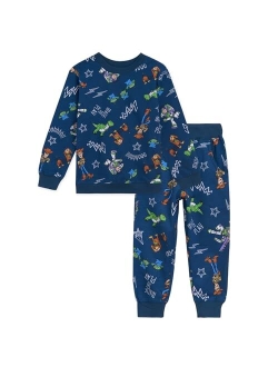 Lion King Pixar Toy Story French Terry Sweatshirt and Jogger Pants Set Toddler to Big Kid