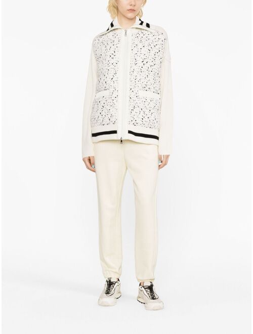 Moncler zip-up tweed cardigan