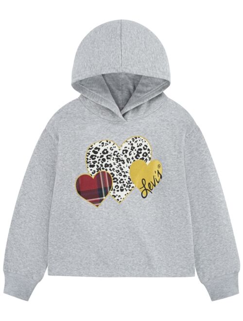 LEVI'S Big Girls Meet and Greet Heart Pullover Hoodie