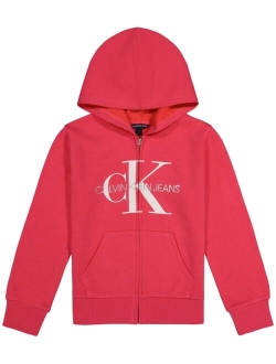 Big Girls Monogram Logo Fleece Hoodie