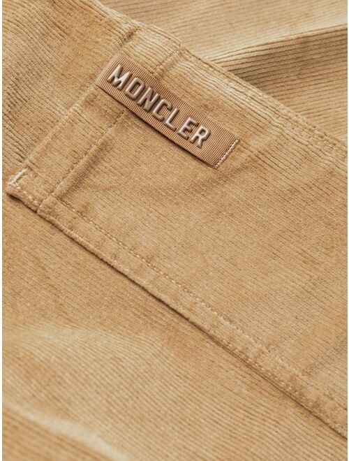 Moncler high-waisted straight trousers