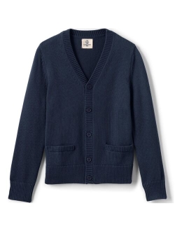 School Uniform Boys Cotton Modal Button Front Cardigan Sweater