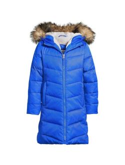 Child Girls Winter Fleece Lined Down Alternative Thermo Plume Coat