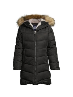 Child Girls Winter Fleece Lined Down Alternative Thermo Plume Coat