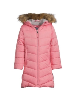 Child Girls Winter Fleece Lined Down Alternative Thermo Plume Coat