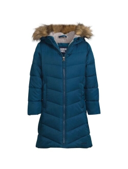 Child Girls Winter Fleece Lined Down Alternative Thermo Plume Coat