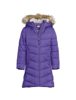 Child Girls Winter Fleece Lined Down Alternative Thermo Plume Coat