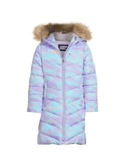 Child Girls Winter Fleece Lined Down Alternative Thermo Plume Coat